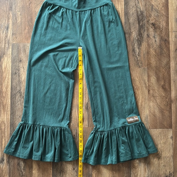 Matilda Jane Teal Ruffle Wide Leg Pants - Picture 6 of 8